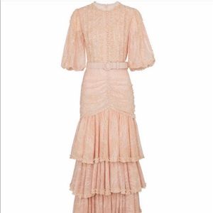 Costarellos Chantilly Lace Gown